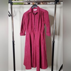 Vintage Pink Midi Dress | S.L. Petites